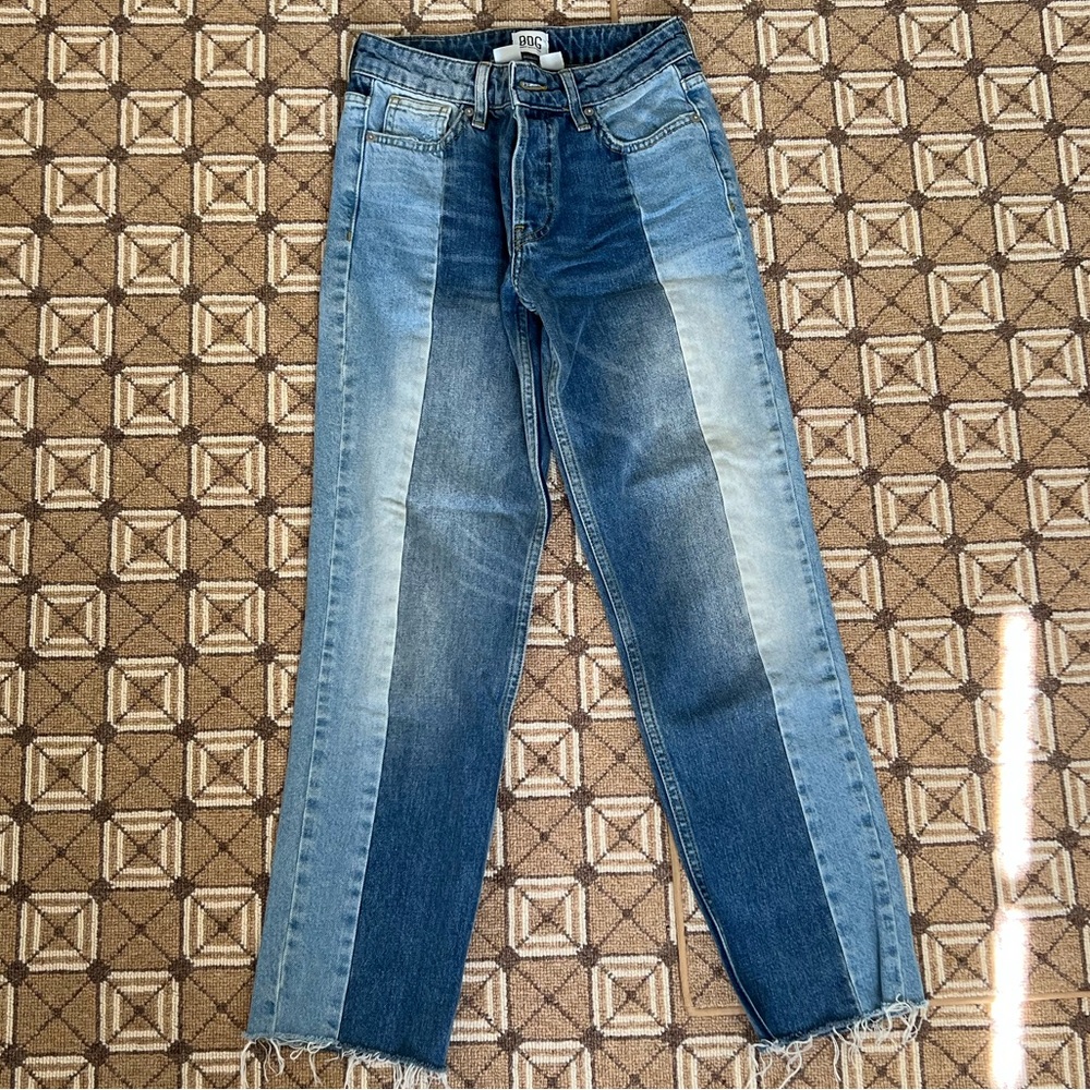 BDG two-tone straight leg jeans